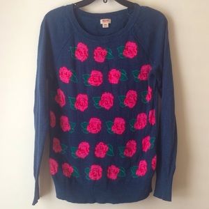 Mossimo/Target Insarsia Knit Sweater with Roses